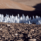 Similar features, called penitentes, can be seen at the southern end of the Chajnantor plain in Chile. (Image: ESO/Wikimedia)